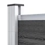 Schwarzes WPC-Zaunplatten-Set 619 x (105–186) cm von vidaXL, Zaunpaneele - Ref: Foro24-3070439, Preis: 1,00 €, Rabatt: %