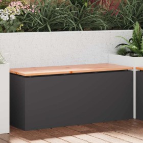 Banco de jardín Negro 100 x 40 x 43 cm Acero en Bancos de jardín | Comprar online en Foru.es