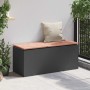 Banco de jardín Negro 100 x 40 x 43 cm Acero en Bancos de jardín | Comprar online en Foru.es
