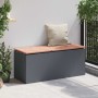 Banco de jardín Antracita 100 x 40 x 43 cm Acero en Bancos de jardín | Comprar online en Foru.es