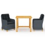 Juego de comedor para jardín 3 piezas gris oscuro de vidaXL, Conjuntos de jardín - Ref: Foro24-3068732, Precio: 385,37 €, Des...