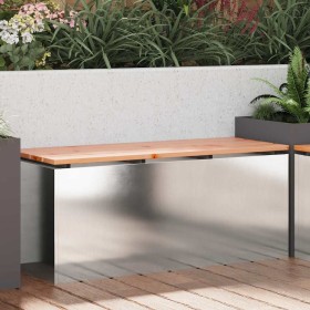 Banco de jardín Plateado 100 x 40 x 43 cm Acero inoxidable en Bancos de jardín | Comprar online en Foru.es