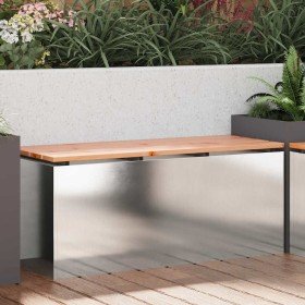 Banco de jardín Plateado 100 x 40 x 43 cm Acero inoxidable en Bancos de jardín | Comprar online en Foru.es