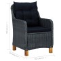 Juego de comedor para jardín 3 piezas gris oscuro de vidaXL, Conjuntos de jardín - Ref: Foro24-3068732, Precio: 385,37 €, Des...