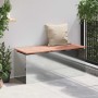 Banco de jardín Plateado 100 x 40 x 43 cm Acero galvanizado en Bancos de jardín | Comprar online en Foru.es