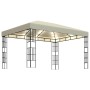 Cenador con tira de luces LED 3x4 m crema de vidaXL, Carpas y cenadores - Ref: Foro24-3070321, Precio: 242,70 €, Descuento: %