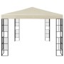 Cenador con tira de luces LED 3x4 m crema de vidaXL, Carpas y cenadores - Ref: Foro24-3070321, Precio: 242,70 €, Descuento: %