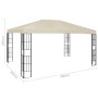 Cenador con tira de luces LED 3x4 m crema de vidaXL, Carpas y cenadores - Ref: Foro24-3070321, Precio: 242,70 €, Descuento: %