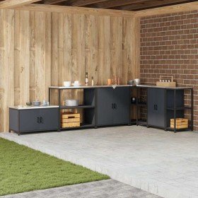 Almacenamiento de cocina Antracita 60 x 50 x 92 cm Acero en Armarios de cocina | Comprar online en Foru.es