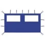 Pared lateral de cenador con ventanas azul 4x2 m de vidaXL, Accesorios para pabellones y cenadores - Ref: Foro24-3070422, Pre...