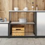 Almacenamiento de cocina Plateado 60 x 50 x 92 cm Acero en Armarios de cocina | Comprar online en Foru.es