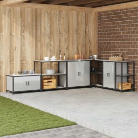 Almacenamiento de cocina Plateado 60 x 50 x 92 cm Acero en Armarios de cocina | Comprar online en Foru.es