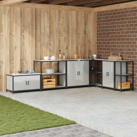 Almacenamiento de cocina Plateado 60 x 50 x 92 cm Acero en Armarios de cocina | Comprar online en Foru.es