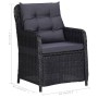 Juego de comedor para jardín 3 piezas negro de vidaXL, Conjuntos de jardín - Ref: Foro24-3068717, Precio: 447,10 €, Descuento: %