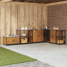 Almacenamiento de cocina Oxidado 60 x 50 x 92 cm Acero en Armarios de cocina | Comprar online en Foru.es