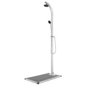 Ducha de jardín con base gris 220 cm aluminio de vidaXL, Accesorios para piscinas y spa - Ref: Foro24-3070796, Precio: 267,25...