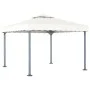 Cenador con tira de luces LED aluminio crema 300x300 cm de vidaXL, Carpas y cenadores - Ref: Foro24-3070342, Precio: 406,91 €...
