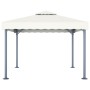 Cenador con tira de luces LED aluminio crema 300x300 cm de vidaXL, Carpas y cenadores - Ref: Foro24-3070342, Precio: 391,80 €...