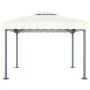 Cenador con tira de luces LED aluminio crema 300x300 cm de vidaXL, Carpas y cenadores - Ref: Foro24-3070342, Precio: 406,91 €...