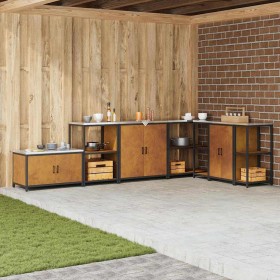 Almacenamiento de cocina Oxidado 60 x 50 x 92 cm Acero en Armarios de cocina | Comprar online en Foru.es