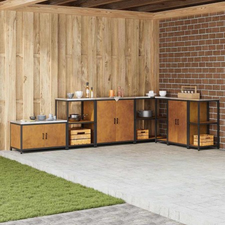 Almacenamiento de cocina Oxidado 60 x 50 x 92 cm Acero en Armarios de cocina | Comprar online en Foru.es