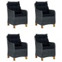 Juego de comedor para jardín de 5 piezas gris oscuro de vidaXL, Conjuntos de jardín - Ref: Foro24-3068789, Precio: 699,44 €, ...