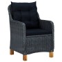 Juego de comedor para jardín de 5 piezas gris oscuro de vidaXL, Conjuntos de jardín - Ref: Foro24-3068789, Precio: 699,44 €, ...