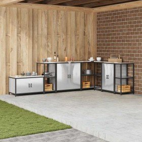 Almacenamiento de cocina Plateado 60 x 50 x 92 cm Acero en Armarios de cocina | Comprar online en Foru.es