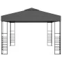 Carpa cenador de jardín con tira de luces LED 3x3 m antracita de vidaXL, Carpas y cenadores - Ref: Foro24-3070306, Precio: 27...