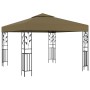 Carpa cenador de jardín con tira de luz LED 3x3m taupé 180 g/m² de vidaXL, Carpas y cenadores - Ref: Foro24-3070312, Precio: ...