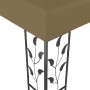 Carpa cenador de jardín con tira de luz LED 3x3m taupé 180 g/m² de vidaXL, Carpas y cenadores - Ref: Foro24-3070312, Precio: ...