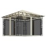 Cenador con mosquitera y tira de luces LED crema 3x3x2,73m de vidaXL, Carpas y cenadores - Ref: Foro24-3070314, Precio: 328,2...