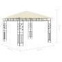 Cenador con mosquitera y tira de luces LED crema 3x3x2,73m de vidaXL, Carpas y cenadores - Ref: Foro24-3070314, Precio: 328,2...
