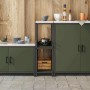 Almacenamiento de cocina Verde Oliva 60 x 50 x 92 cm Acero en Armarios de cocina | Comprar online en Foru.es