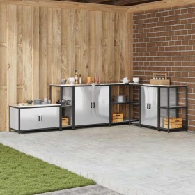 Almacenamiento de cocina Plateado 60 x 50 x 92 cm Acero en Armarios de cocina | Comprar online en Foru.es