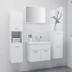 Juego de muebles de baño madera de ingeniería blanco de vidaXL, Muebles de baño - Ref: Foro24-3071360, Precio: 297,48 €, Desc...