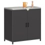 Almacenamiento de cocina con puerta Negro 60 x 50 x 92 cm Acero en Armarios de cocina | Comprar online en Foru.es