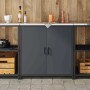 Almacenamiento de cocina Antracita 60 x 50 x 92 cm Acero en Armarios de cocina | Comprar online en Foru.es