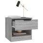 Mesitas de noche 2 uds madera contrachapada gris Sonoma de vidaXL, Mesitas de noche - Ref: Foro24-817048, Precio: 72,67 €, De...