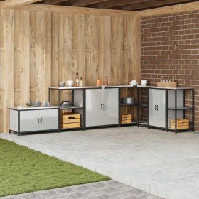 Almacenamiento de cocina Plateado 60 x 50 x 92 cm Acero en Armarios de cocina | Comprar online en Foru.es