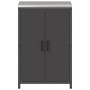 Almacenamiento de cocina con puerta Negro 60 x 50 x 92 cm Acero en Armarios de cocina | Comprar online en Foru.es