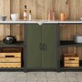 Almacenamiento de cocina Verde Oliva 60 x 50 x 92 cm Acero en Armarios de cocina | Comprar online en Foru.es