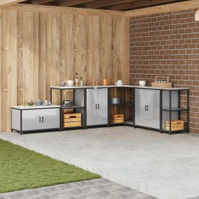 Almacenamiento de cocina Plateado 60 x 50 x 92 cm Acero en Armarios de cocina | Comprar online en Foru.es