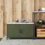 Almacenamiento de cocina Verde Oliva 60 x 50 x 92 cm Acero en Armarios de cocina | Comprar online en Foru.es