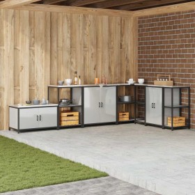 Almacenamiento de cocina Plateado 60 x 50 x 92 cm Acero en Armarios de cocina | Comprar online en Foru.es