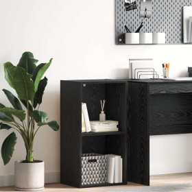 Estante de libros Roble Negro 40 x 30 x 77 cm en Librerías y estanterías | Comprar online en Foru.es