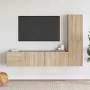 Juego de muebles de salón 3 piezas roble Sonoma en Muebles TV | Comprar online en Foru.es