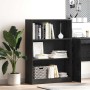 Estante de libros Roble Negro 80 x 24 x 109 cm en Librerías y estanterías | Comprar online en Foru.es