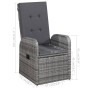 Juego de comedor para jardín 3 piezas gris de vidaXL, Conjuntos de jardín - Ref: Foro24-3068710, Precio: 435,75 €, Descuento: %