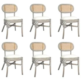 Sillas de comedor 6 unidades lino gris de vidaXL, Sillas de comedor - Ref: Foro24-3071724, Precio: 532,91 €, Descuento: %